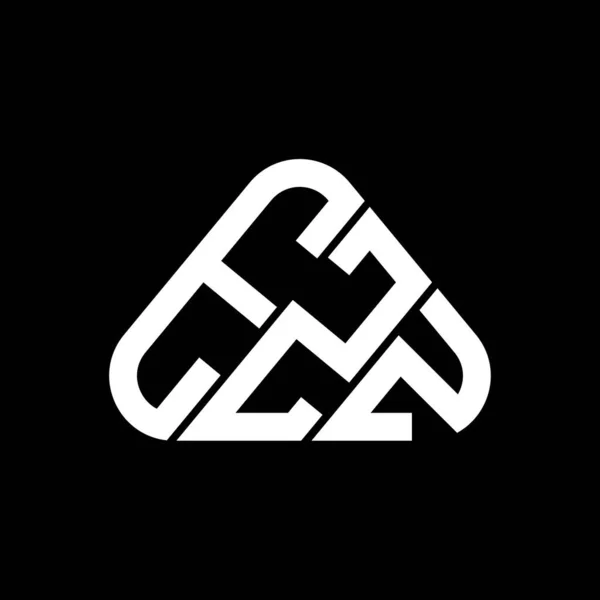 Ezz Carta Logotipo Design Criativo Com Gráfico Vetorial Ezz Logotipo — Vetor de Stock