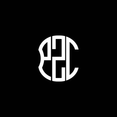 PZC harf logosu soyut yaratıcı tasarım. PZC benzersiz tasarım