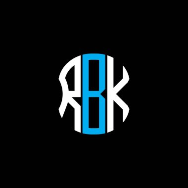 RBK harf logosu soyut yaratıcı tasarım. RBK benzersiz tasarım