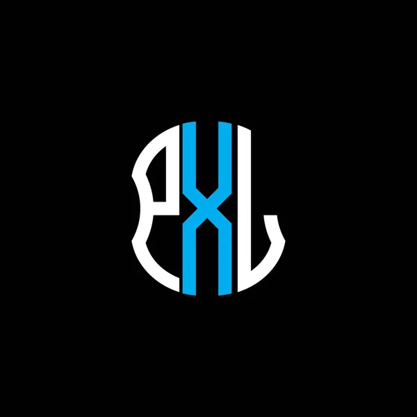 Diseño Creativo Abstracto Del Logotipo Letra Pxl Diseño Único Pxl — Vector de stock