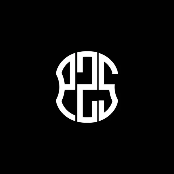 Logo Listu Pzs Abstrakcyjny Projekt Kreatywny Unikalny Projekt Pzs — Wektor stockowy