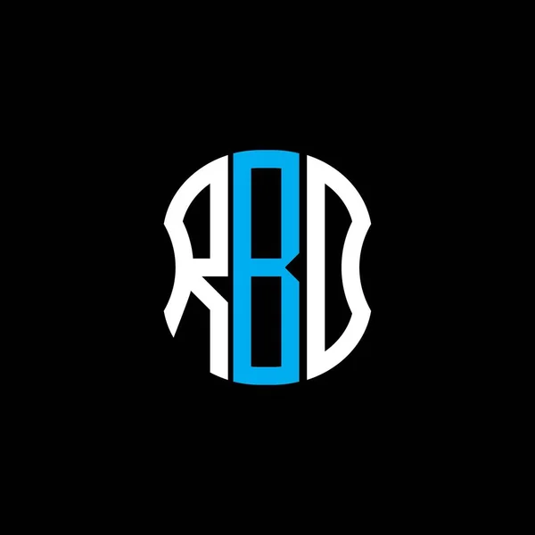 Rbd List Logo Abstrakcyjny Projekt Kreatywny Rbd Unikalny Projekt — Wektor stockowy