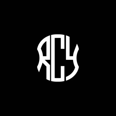RCY harf logosu soyut yaratıcı tasarım. RCY benzersiz tasarım