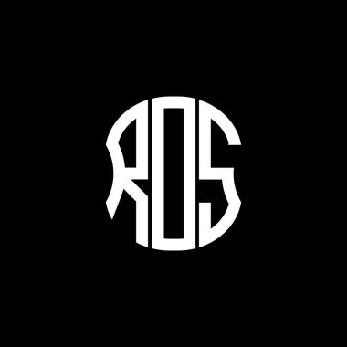 RDS harfi logosu soyut yaratıcı tasarım. RDS benzersiz tasarım