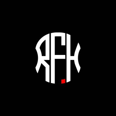 RFH harfli logo soyut yaratıcı tasarım. RFH benzersiz tasarım