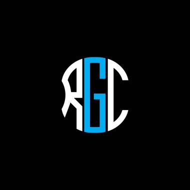 RGC harfi logosu soyut yaratıcı tasarım. RGC benzersiz tasarım