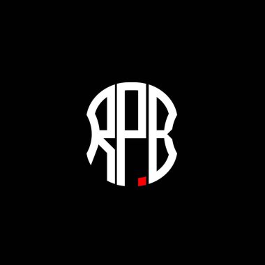 RPB harfli logo soyut yaratıcı tasarım. RPB benzersiz tasarım