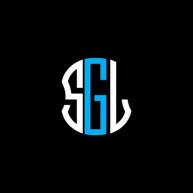 SGL harf logosu soyut yaratıcı tasarım. SGL benzersiz tasarım