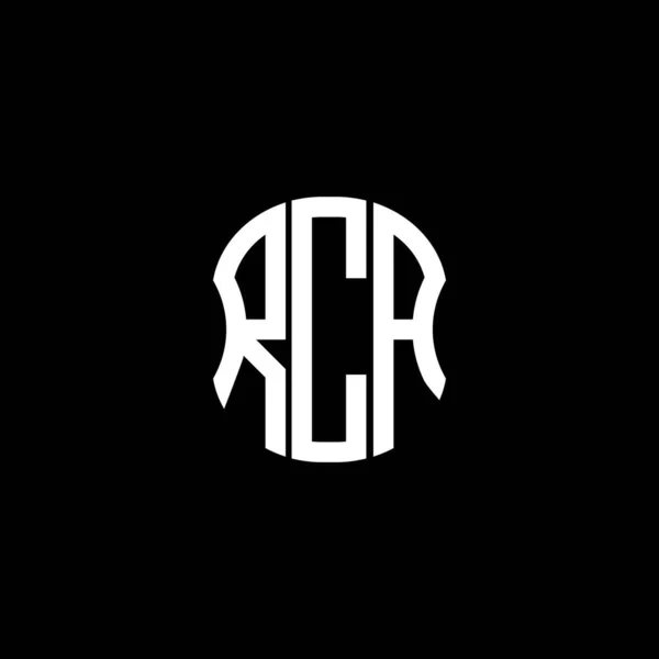 Logo Lettera Rca Disegno Creativo Astratto Rca Design Unico — Vettoriale Stock