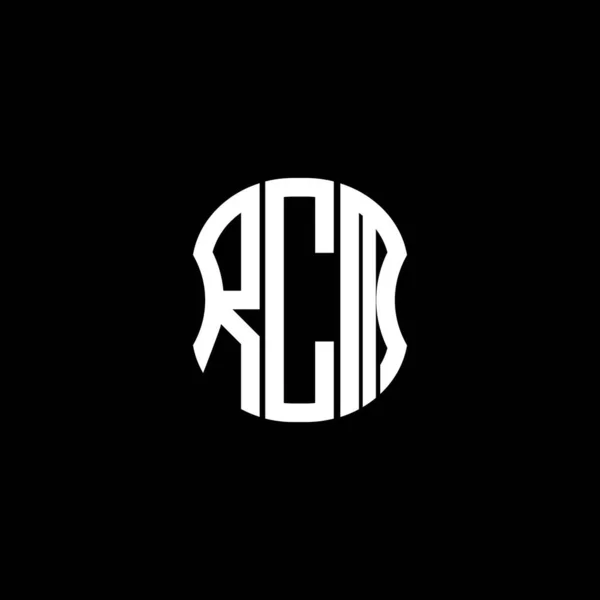 Rcm Letter Logo Abstract Creatief Design Rcm Uniek Ontwerp — Stockvector