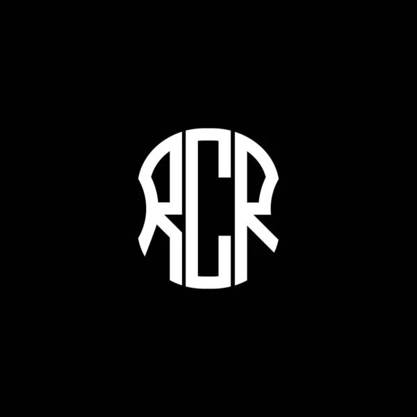 Rcr 문자는 추상적 창조적 설계를 상징한다 Rcr — 스톡 벡터