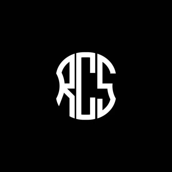 Rcs Letter Logo Abstract Creatief Design Rcs Uniek Ontwerp — Stockvector