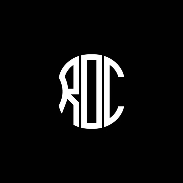 Rdc Letter Logo Abstract Creatief Design Uniek Rdc Ontwerp — Stockvector