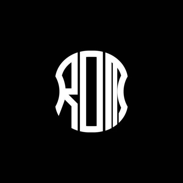 Rdm Brev Logotyp Abstrakt Kreativ Design Rdm Unik Design — Stock vektor