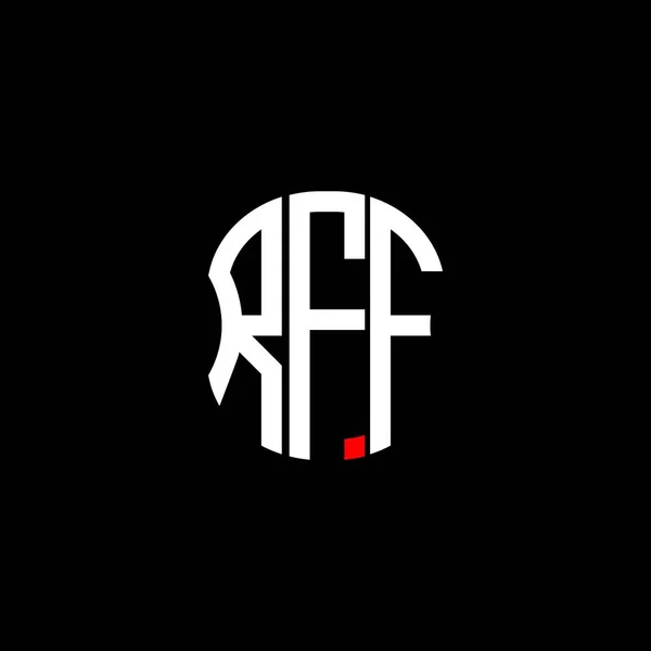 Rff Brev Logotyp Abstrakt Kreativ Design Rff Unik Design — Stock vektor