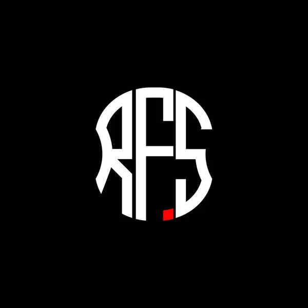 Логотип Креативный Дизайн Буквы Rfs Rfs Уникальный Дизайн — стоковый вектор