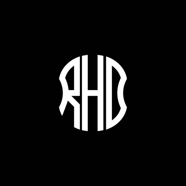 Rhd Letter Logo Abstract Creatief Design Rhd Uniek Ontwerp — Stockvector