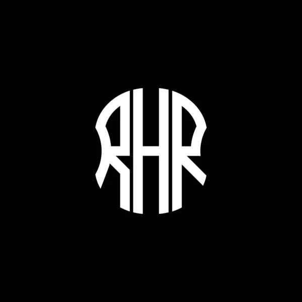 Logo Listu Rhr Abstrakcyjny Projekt Kreatywny Rhr Unikalny Projekt — Wektor stockowy