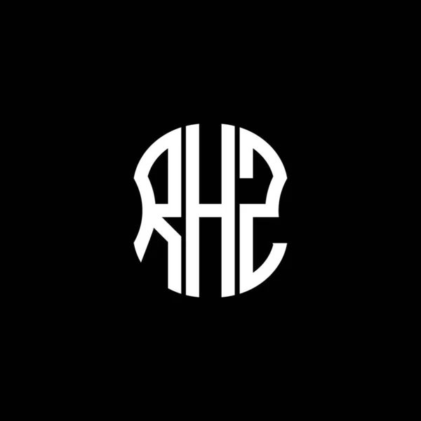 Rhz Písmeno Logo Abstraktní Kreativní Design Rhz Jedinečný Design — Stockový vektor