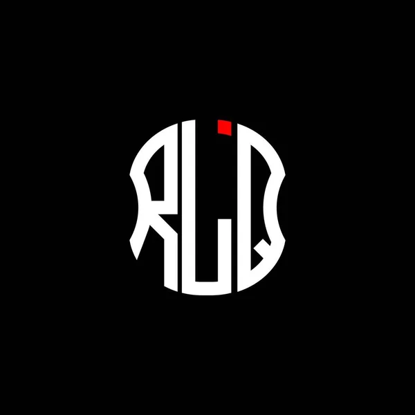 Логотип Буквы Rlq Абстрактный Творческий Дизайн Rlq Уникальный Дизайн — стоковый вектор