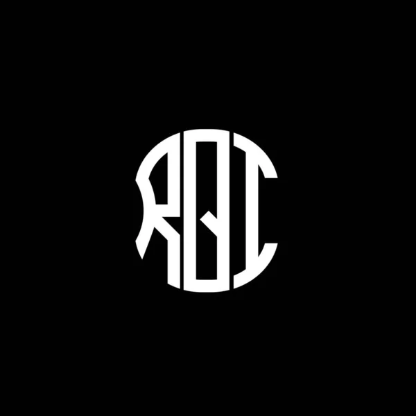 Rqi Letter Logo Abstract Creatief Design Uniek Rqi Ontwerp — Stockvector
