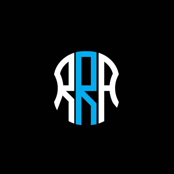Rra Carta Logotipo Design Criativo Abstrato Rra Design Único —  Vetores de Stock