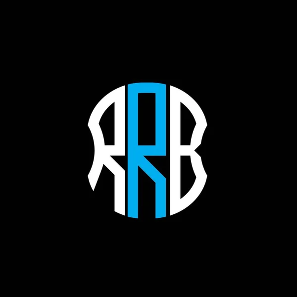 Rrb 문자는 추상적 창조적 설계를 상징한다 Rrb — 스톡 벡터