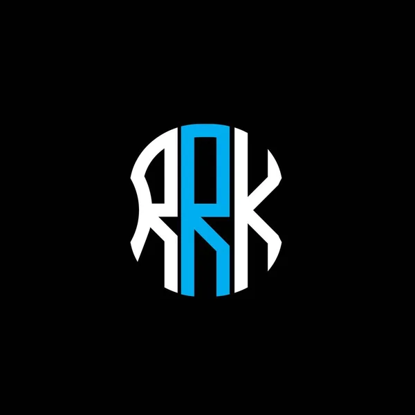 Rrk Letter Logo Abstract Creative Design Rrk Unique Design — Stock Vector