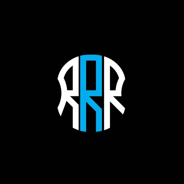 Logo Listu Rrr Abstrakcyjny Projekt Kreatywny Unikalna Konstrukcja Rrr — Wektor stockowy