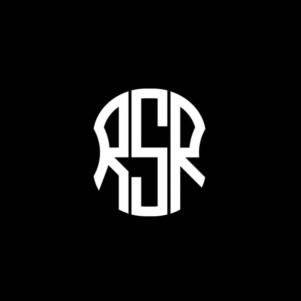 Logo Lettera Rsr Disegno Creativo Astratto Rsr Design Unico — Vettoriale Stock