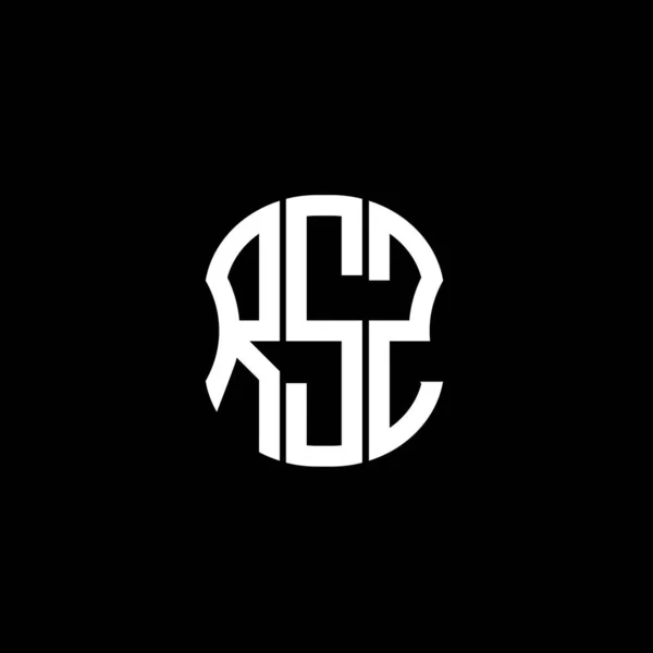Rsz Letter Logo Abstract Creatief Design Rsz Uniek Ontwerp — Stockvector