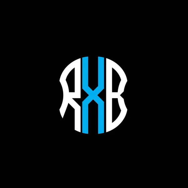 Logo Lettre Rxb Design Créatif Abstrait Design Unique Rxb — Image vectorielle
