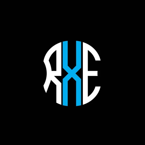 Логотип Буквы Rxe Креативный Дизайн Rxe Уникальный Дизайн — стоковый вектор