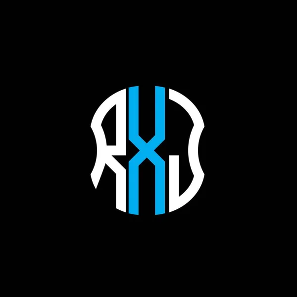 Rxj Letter Logo Abstract Creative Design Rxj Unique Design — Stock Vector