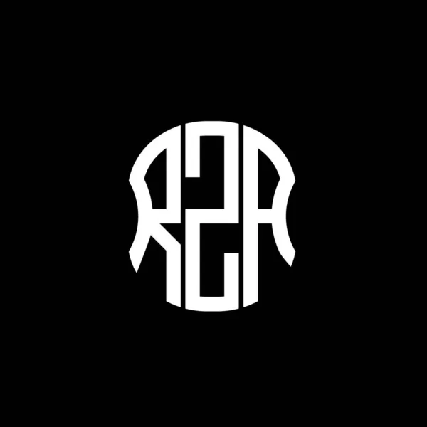 Rza Brev Logotyp Abstrakt Kreativ Design Rza Unik Design — Stock vektor