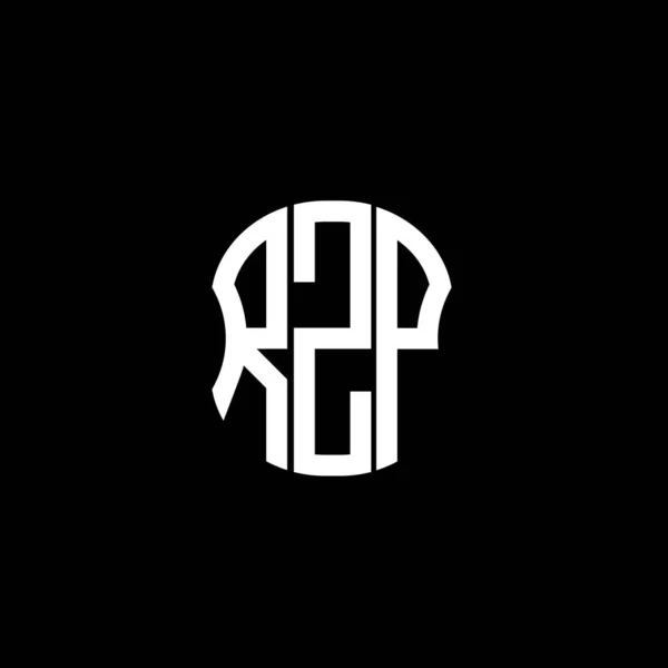 Rzp Brief Logo Abstrakte Kreative Gestaltung Einzigartiges Design Der Rzp — Stockvektor