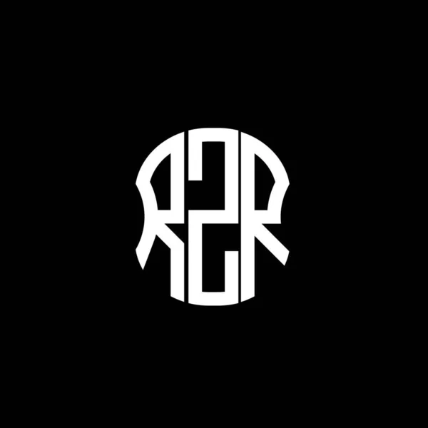 Rzr Letter Logo Abstract Creatief Design Uniek Rzr Ontwerp — Stockvector
