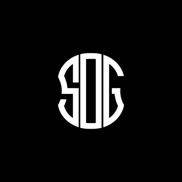 Sdg Harf Logosu Soyut Yaratıcı Tasarım Sdg Benzersiz Tasarım — Stok Vektör