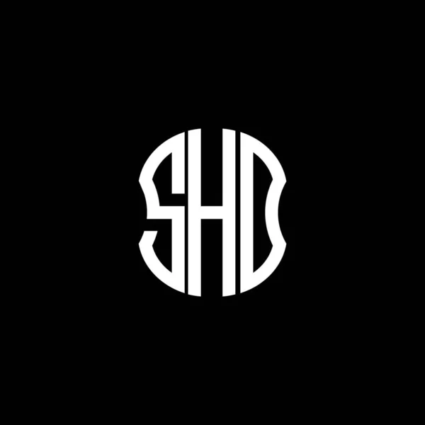 Shd Brev Logotyp Abstrakt Kreativ Design Shd Unik Design — Stock vektor