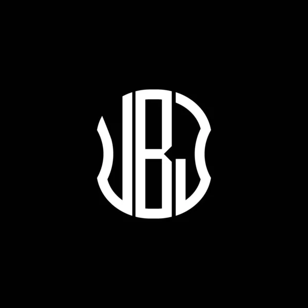 Ubj Letra Logo Diseño Creativo Abstracto Ubj Diseño Único — Archivo Imágenes Vectoriales