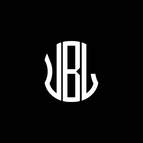 Ubiレターロゴ抽象的な創造的なデザイン Ubiのユニークなデザイン — ストックベクタ