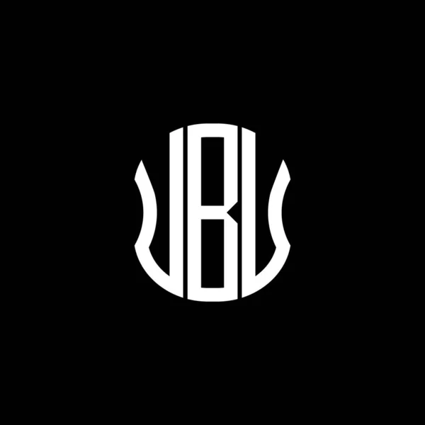Ubu Letter Logo Abstract Creatief Design Uniek Ubu Ontwerp — Stockvector