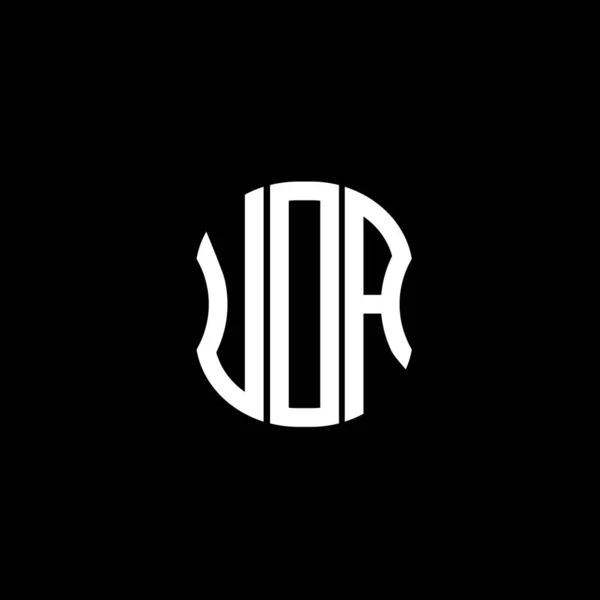 Logo Listu Uda Abstrakcyjny Projekt Kreatywny Unikalny Projekt Uda — Wektor stockowy
