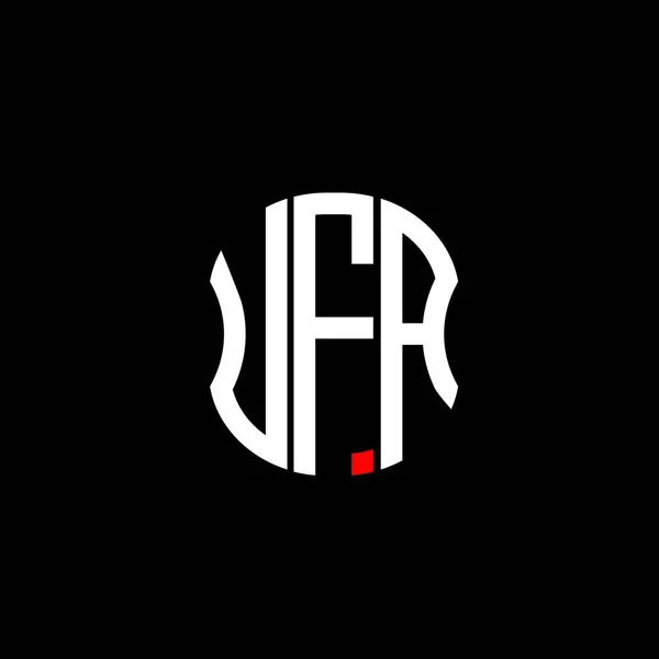 Ufa Brev Logotyp Abstrakt Kreativ Design Ufa Unik Design — Stock vektor