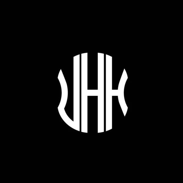 Logo Lettera Uhg Disegno Creativo Astratto Uhg Design Unico — Vettoriale Stock