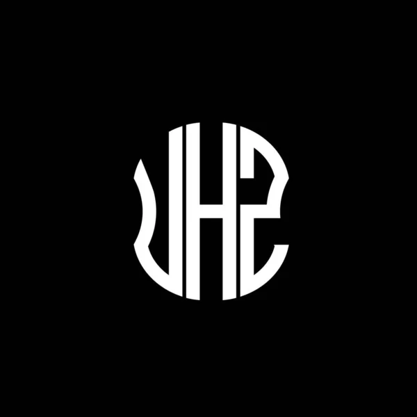 Uhz Λογότυπο Επιστολή Αφηρημένη Δημιουργικό Σχεδιασμό Μοναδικός Σχεδιασμός Uhz — Διανυσματικό Αρχείο