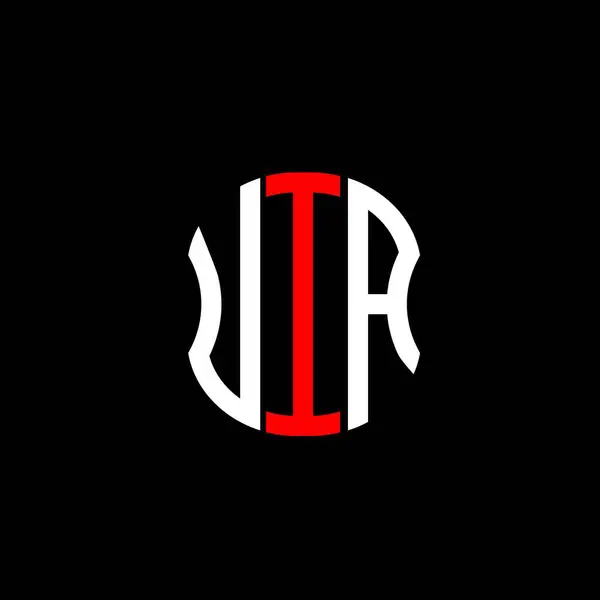 Logo Lettera Uia Disegno Creativo Astratto Uia Design Unico — Vettoriale Stock