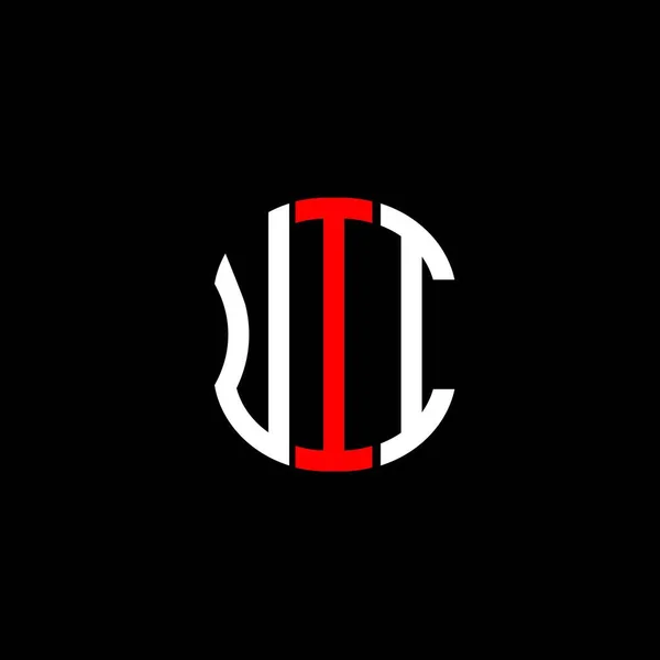 Uii Letter Logo Abstract Creatief Design Uii Uniek Ontwerp — Stockvector