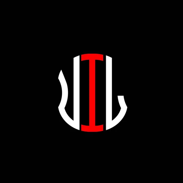 Logo Uil Písmeno Abstraktní Tvůrčí Design Jedinečný Design Uil — Stockový vektor