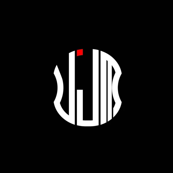 Буквенный Логотип Ujm Креативный Дизайн Ujm Уникальный Дизайн — стоковый вектор